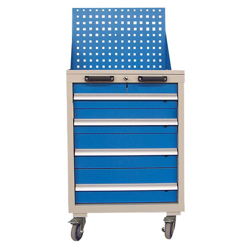 Metal movable tool storage cabinet