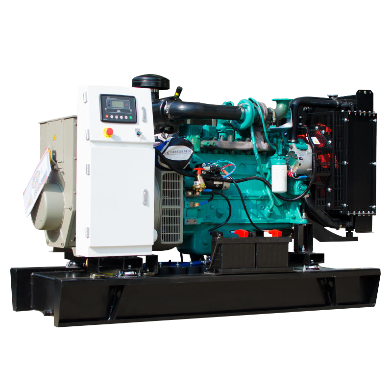 Silent diesel generator power with steel enclosure