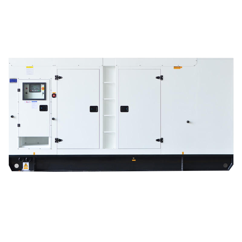 Silent diesel generator power with steel enclosure